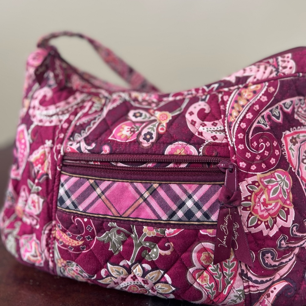Vera Bradley “Picadilly Plum” Fall 2005 Hobo Shoulder Purse